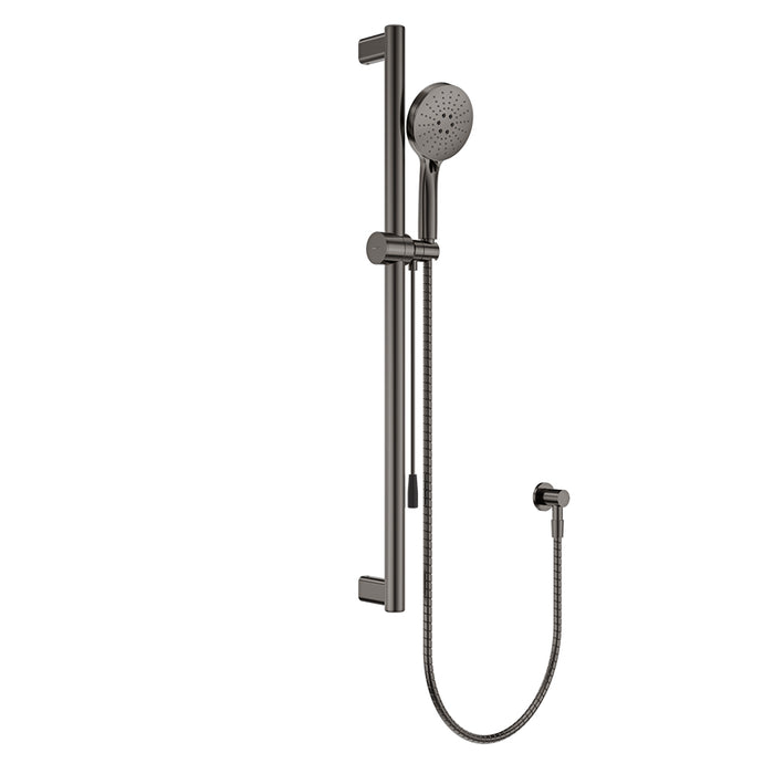 Fienza Care Rail Shower with Push/Pull Slider (Gun Metal)