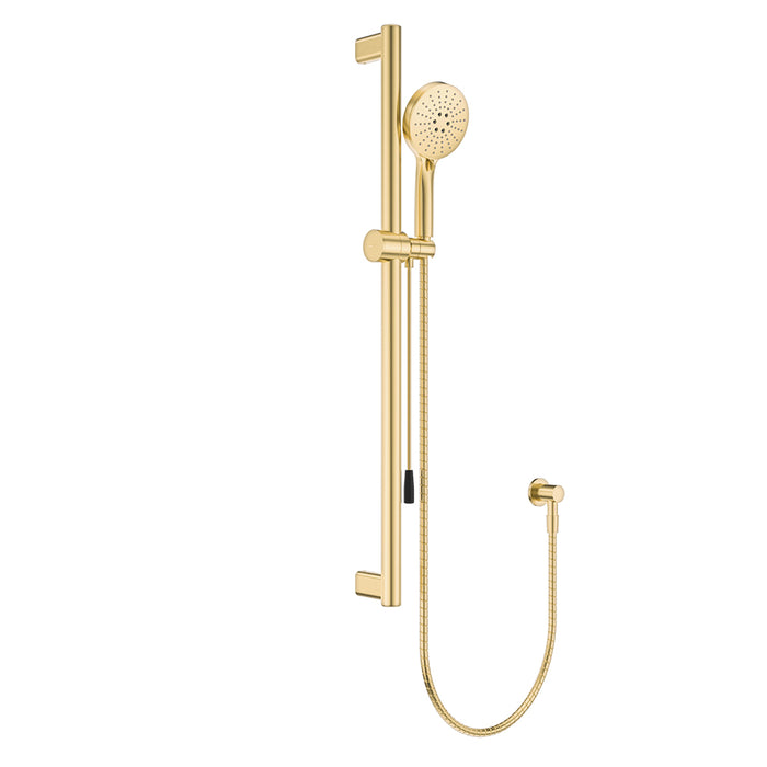 Fienza Care Rail Shower with Push/Pull Slider (Urban Brass)