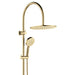 Fienza Empire Slim Curved Twin Shower (Urban Brass)