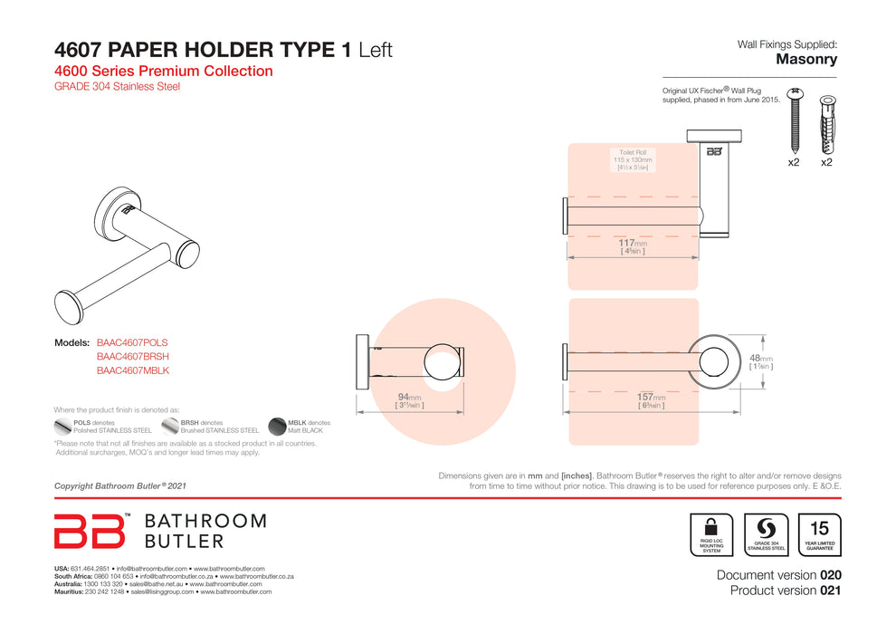 Specification Line Drawing