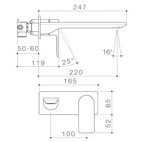 Specification Line drawing