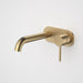 Caroma | Liano II Wall Basin/Bath Mixer Set 180mm - Joined Cover Plate in Brushed Brass