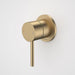 Caroma | Liano II Bath/Shower Wall Mixer with Round Plate in Brushed Brass