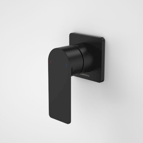 Caroma | Urbane II Bath/Shower Wall Mixer with Square Plate in Matte Black