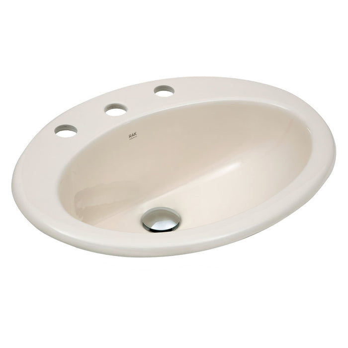 Fienza RAK Jessica Ivory Fully-Inset Basin (3 Tap Holes)