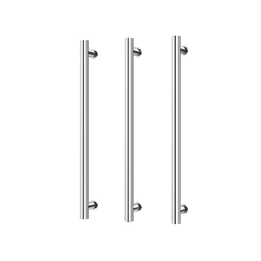Phoenix Heated Triple Towel Rail Round 600mm (Chrome)