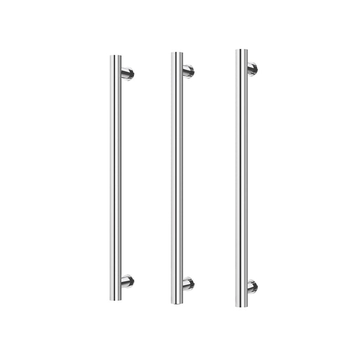 Phoenix Heated Triple Towel Rail Round 600mm (Chrome)