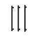 Phoenix Heated Triple Towel Rail Round 600mm (Matte Black)