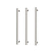 Phoenix Heated Triple Towel Rail Round 600mm (Brushed Nickel)