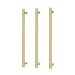 Phoenix Heated Triple Towel Rail Round 800mm (Brushed Gold)