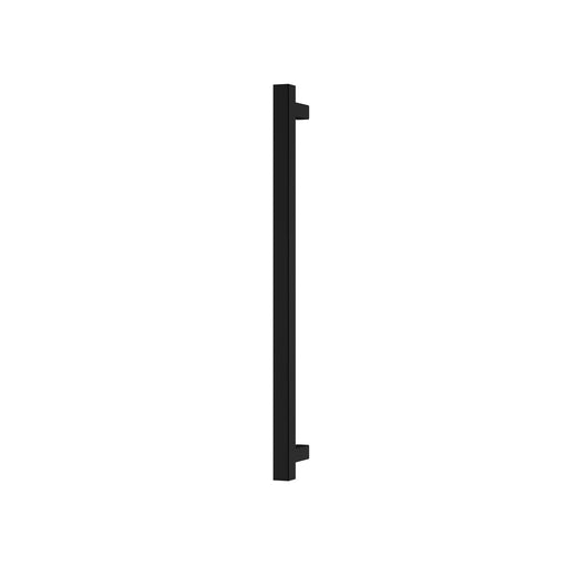 Phoenix Heated Single Towel Rail Square 600mm (Matte Black)
