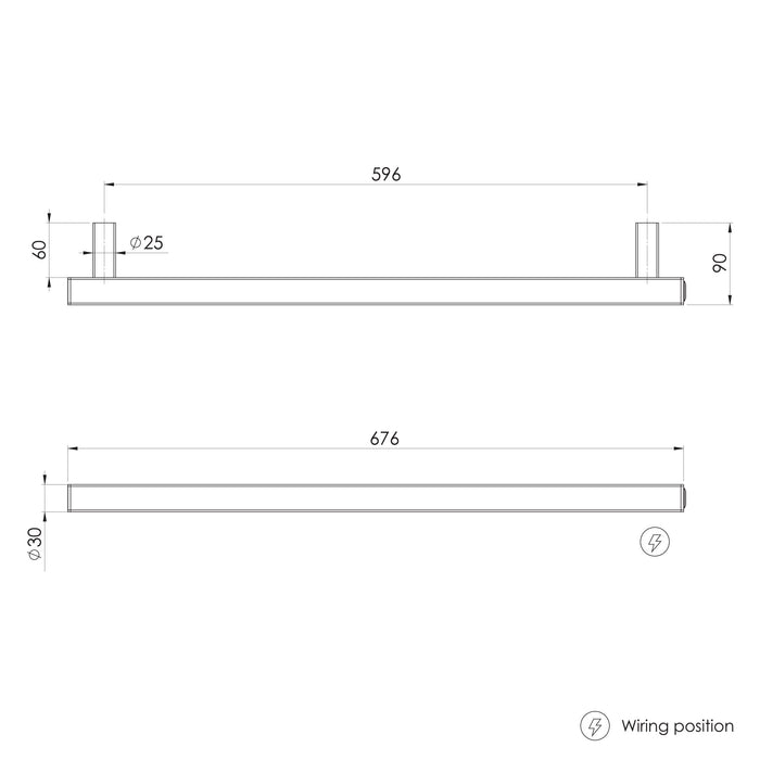 Specification Line Drawing (rail)