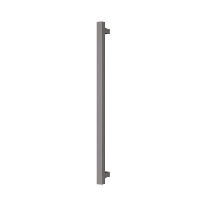 Phoenix Heated Single Towel Rail Round 600mm (Brushed Carbon)