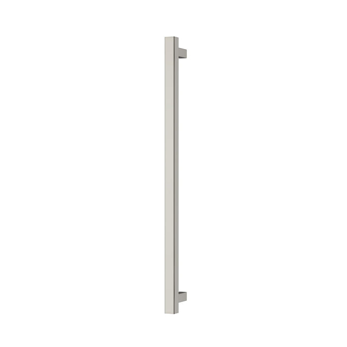 Phoenix Heated Single Towel Rail Round 600mm (Brushed NIckel)