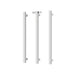 Phoenix Heated Triple Towel Rail Square 600mm with Hook (Chrome)