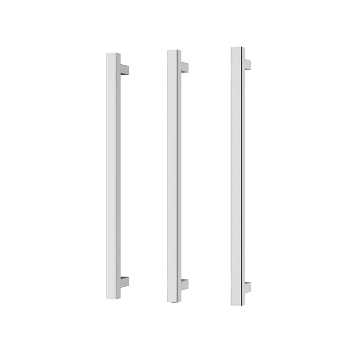 Phoenix Heated Triple Towel Rail Square 600mm (Chrome)