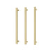 Phoenix Heated Triple Towel Rail Square 600mm (Brushed Gold)