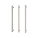 Phoenix Heated Triple Towel Rail Square 600mm (Brushed Nickel)