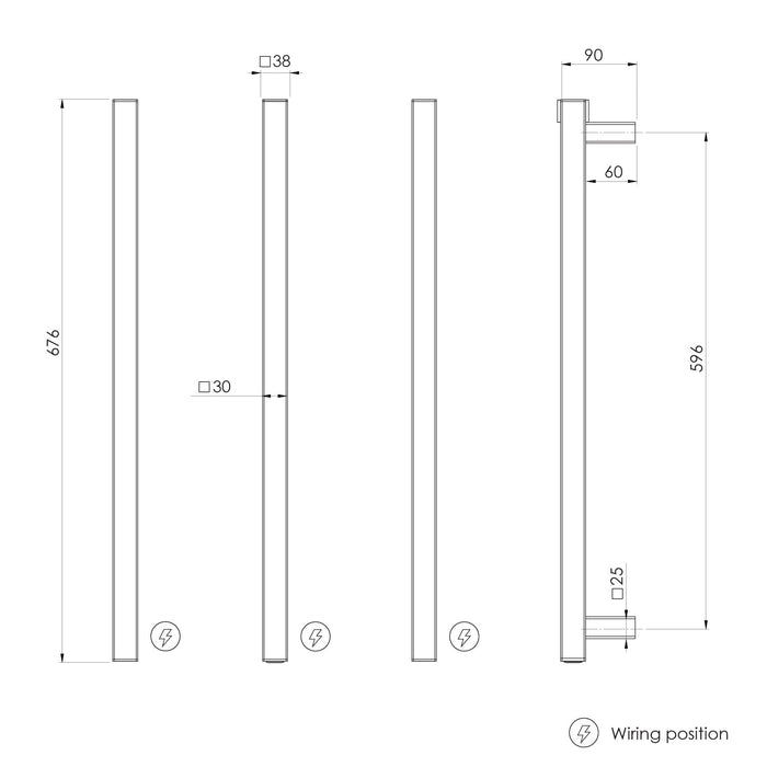 Specification Line Drawing (rails)