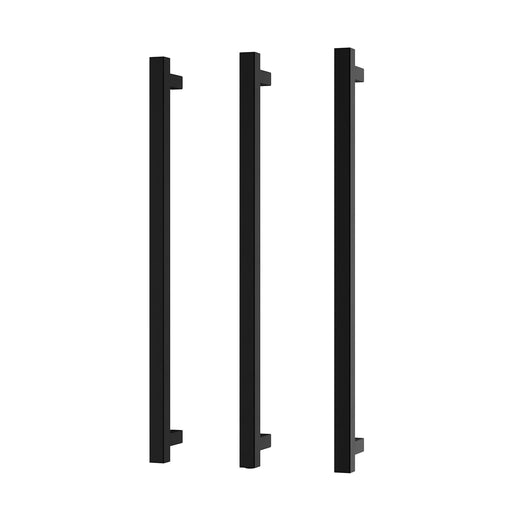 Phoenix Heated Triple Towel Rail Square 800mm (Matte Black)