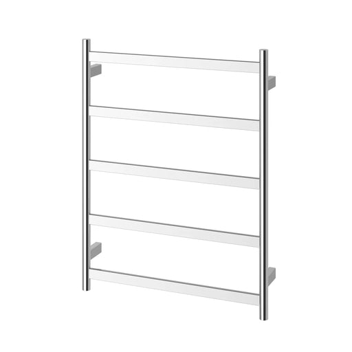 Phoenix | Five Flat Bar Heated Towel Ladder in Chrome