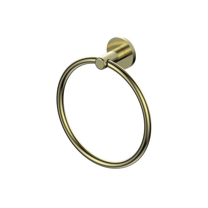 Zola Hand Towel Ring (Brushed Brass)