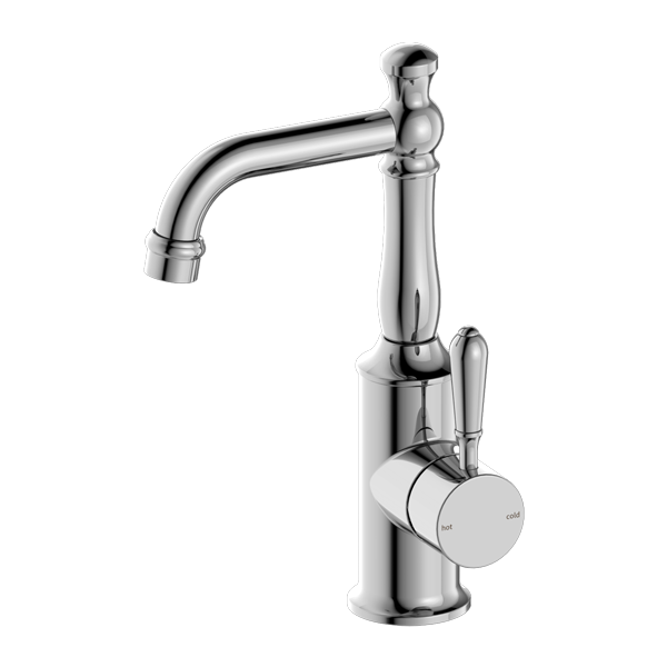 York Basin Mixer with Standard Spout (Chrome) with Metal lever