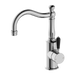 York Basin Mixer with Hook Spout (Chrome) with Black Lever by Nero Tapware