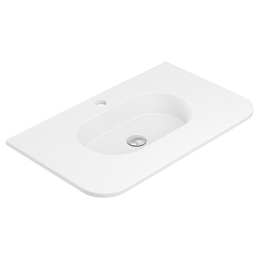 Fienza Lola Matte Full Depth Curved Ceramic Basin Top (750 1th mw)