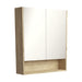Fienza Mirror Cabinet with Display Shelf 750mm (Scandi oak)