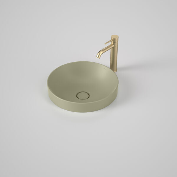 Liano II 400mm Round Inset Basin (Matte Green)
