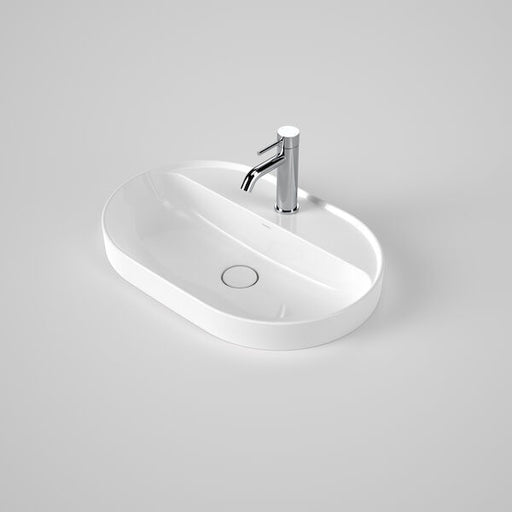 Liano II 600mm Pill Inset Basin with Tap Landing (Gloss White)