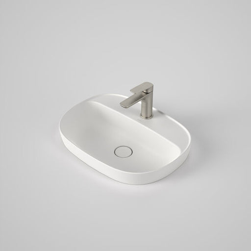 Caroma | Contura II 530mm Inset Basin with 1 Tap Hole (Matte White)