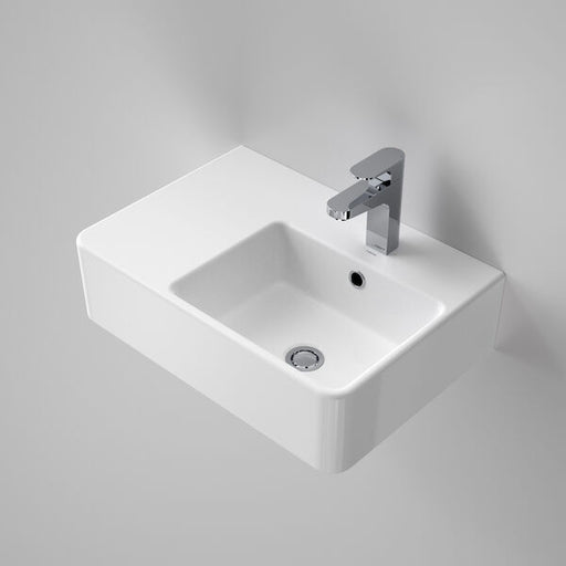 Caroma | Cube Extension Wall Basin - 1 Taphole (Left Hand Side)