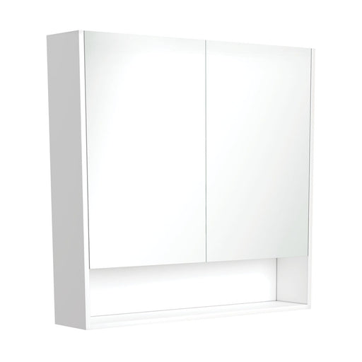 Fienza Mirror Cabinet with Display Shelf 900mm (Gloss White)