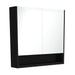 Fienza Mirror Cabinet with Display Shelf 900mm (Satin Black)