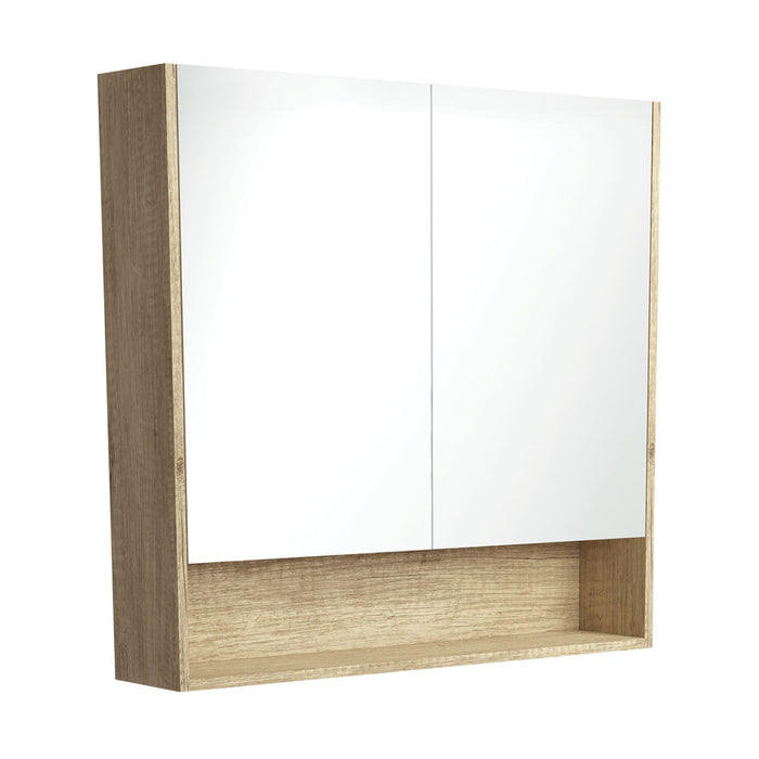 Fienza Mirror Cabinet with Display Shelf 900mm (Scandi Oak)