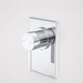 Liano Bath/Shower Mixer Rectangular Plate (Chrome)