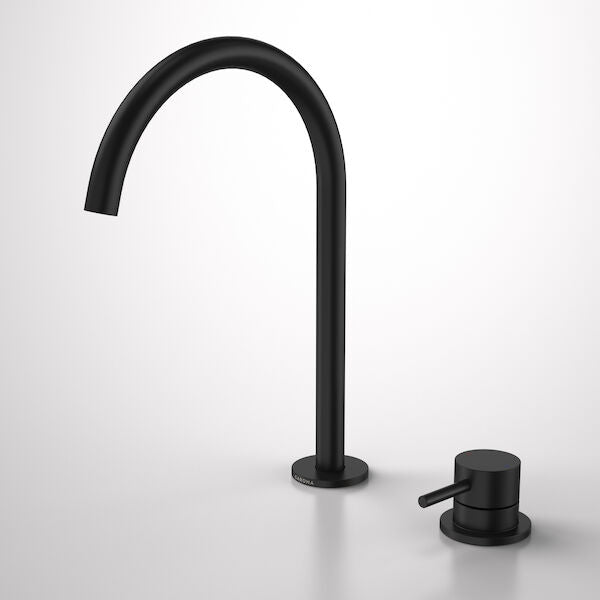 Liano II Hob Basin/Sink Mixer Set 200mm (Matte Black)