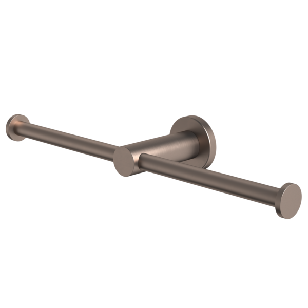 Liano II Double Toilet Roll Holder (Brushed Bronze)
