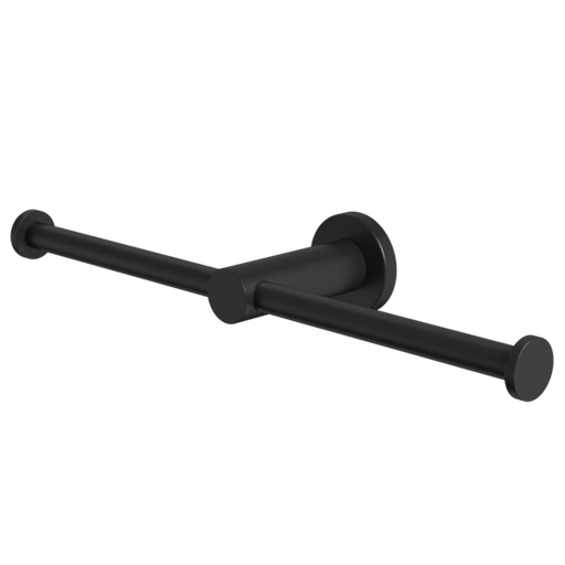 Liano II Double Toilet Roll Holder (Matte Black)
