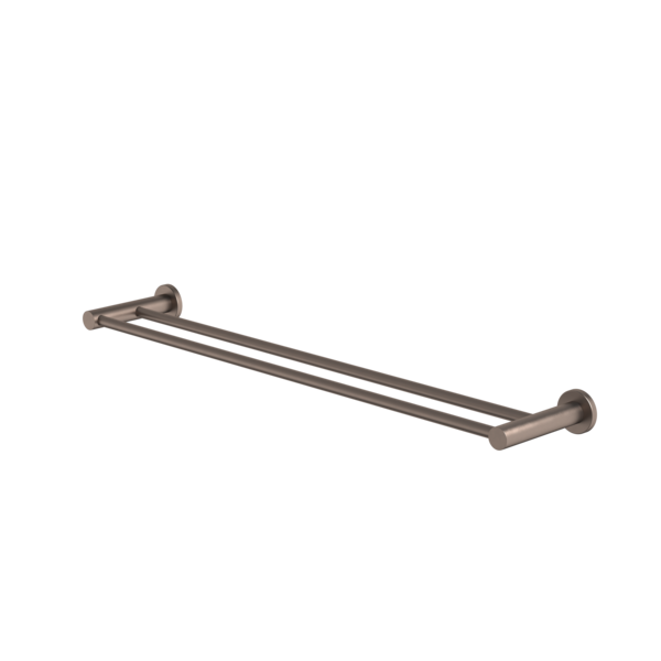 Liano II Double Towel Rail 640mm (Brushed Bronze)
