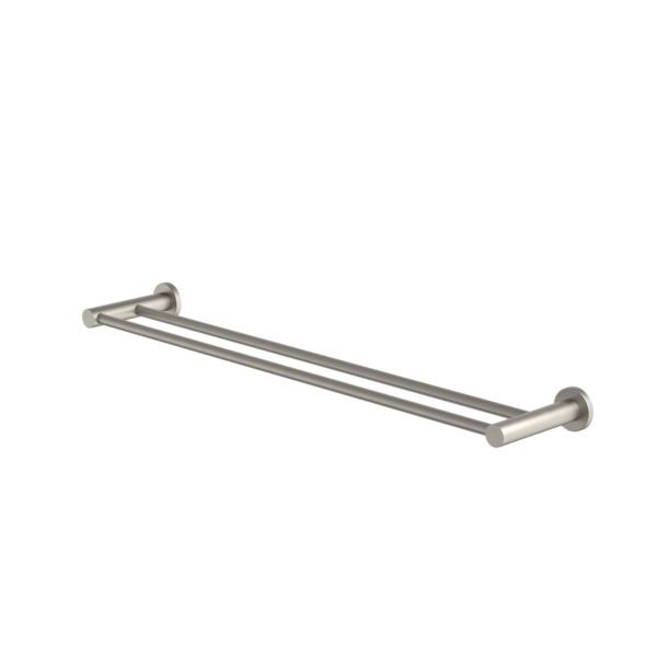 Liano II Double Towel Rail 640mm (Brushed Nickel)