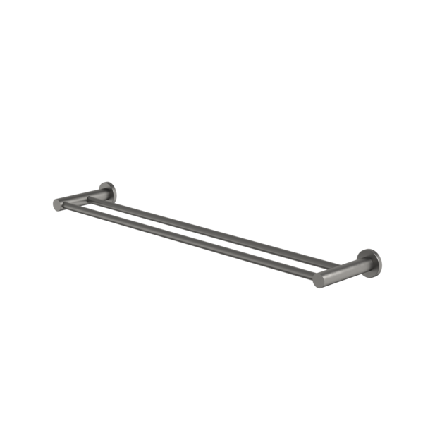 Liano II Double Towel Rail 640mm (Gun Metal)