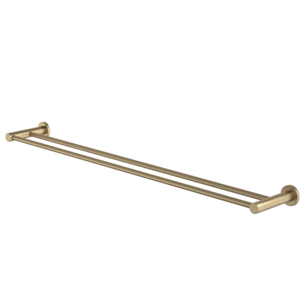 Liano II Double Towel Rail 840mm (Brushed Brass)