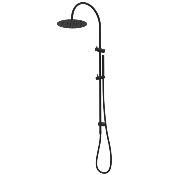 Liano II Rail Shower with Overhead (Matte Black)