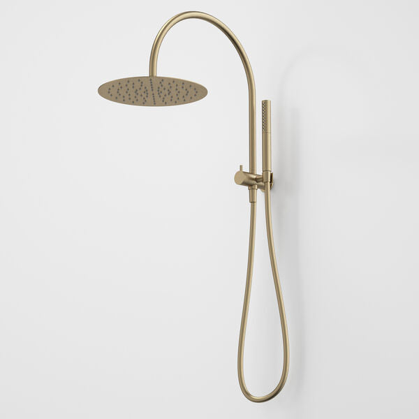 Liano II Compact Twin Shower with Overhead (Brushed Brass)
