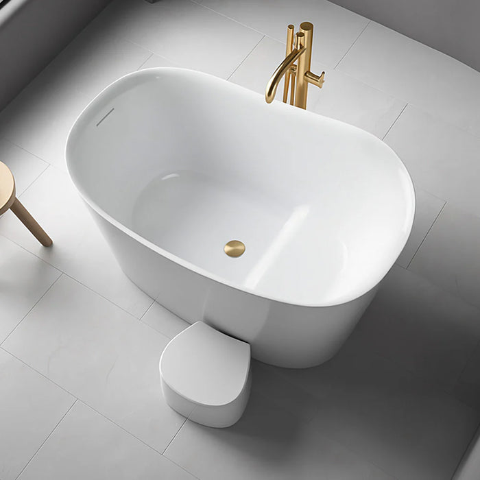 Parisi Soak 1300 Freestanding Bath with Overflow and Step (Multiple Finish Options)