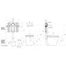 Specification Line Drawing with ViSmart cistern