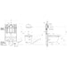 Specification Line Drawing with ViConnect Cistern